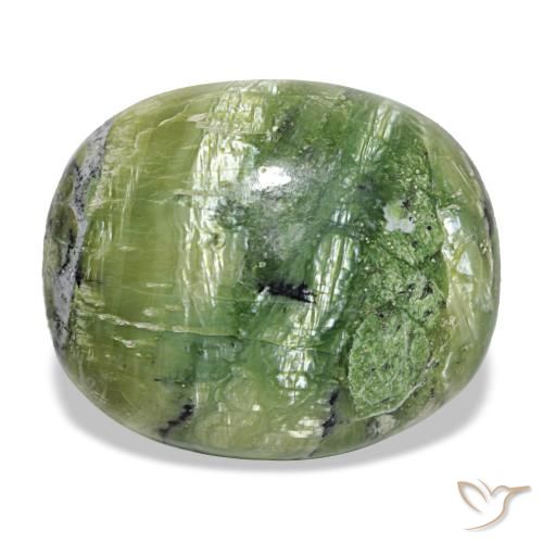 Ópalo verde de 27,02 ct, cojín, opaco