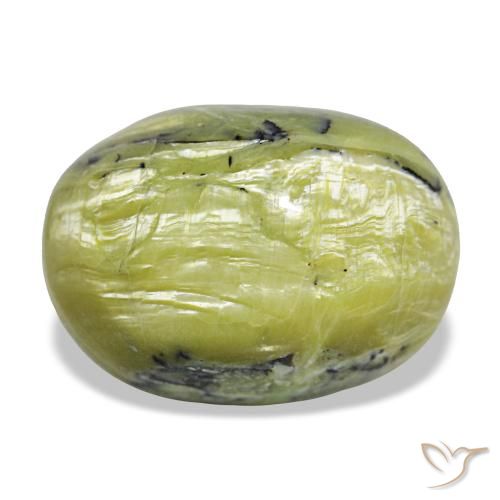 Ópalo verde natural de 11,66 ct, corte óvalo, opaco