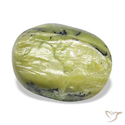 Ópalo verde natural de 11,66 ct, corte óvalo, opaco