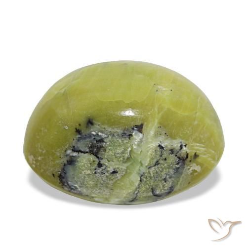Ópalo verde natural de 11,66 ct, corte óvalo, opaco