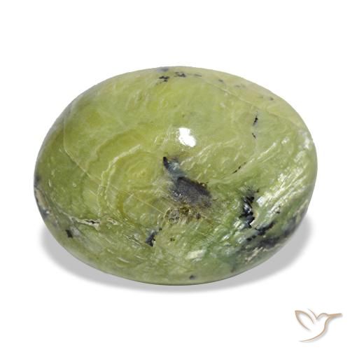 Ópalo verde de 7,25 ct, ovalado, opaco