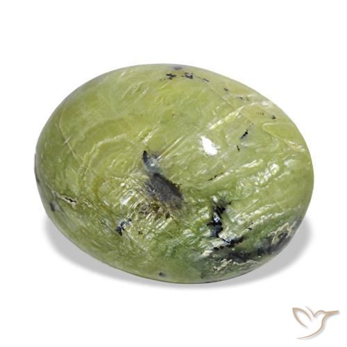 Ópalo verde natural de 7,25 ct, corte óvalo, opaco