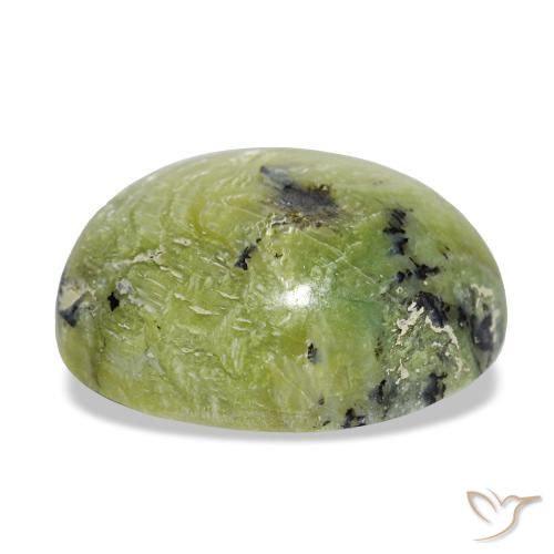 Ópalo verde natural de 7,25 ct, corte óvalo, opaco