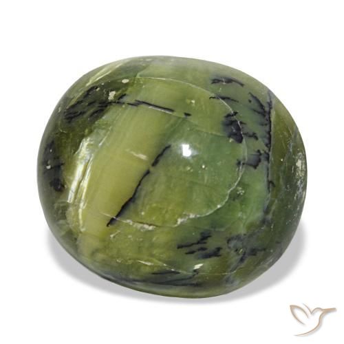 Ópalo verde natural de 9,32 ct, corte óvalo, opaco