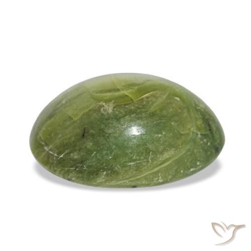 Ópalo verde natural de 1,90 ct, corte óvalo, opaco
