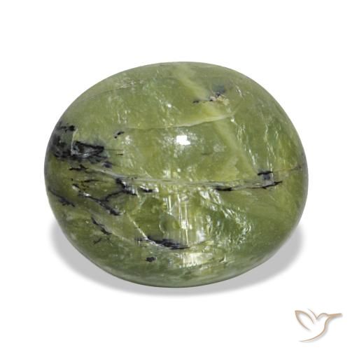 Ópalo verde de 2,59 ct, ovalado, opaco