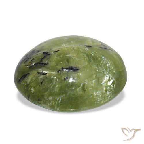 Ópalo verde natural de 2,59 ct, corte óvalo, opaco