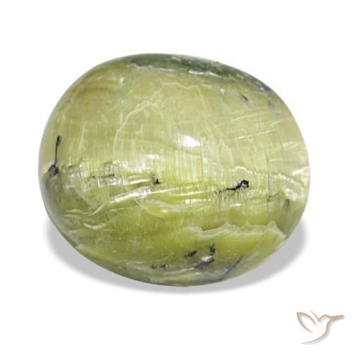 Ópalo verde natural de 5,43 ct, corte óvalo, opaco