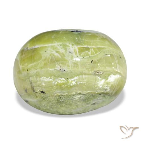 Ópalo verde natural de 11,22 ct, corte óvalo, opaco