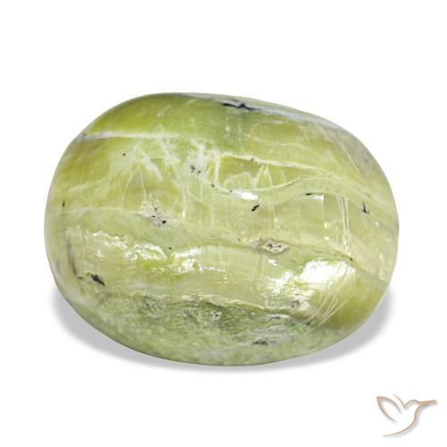 Ópalo verde natural de 11,22 ct, corte óvalo, opaco