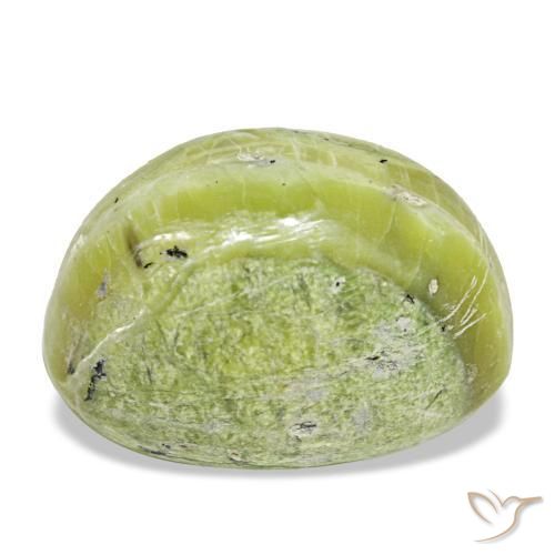 Ópalo verde natural de 11,22 ct, corte óvalo, opaco