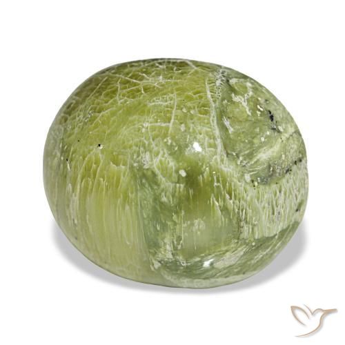 Ópalo verde natural de 7,16 ct, corte óvalo, opaco