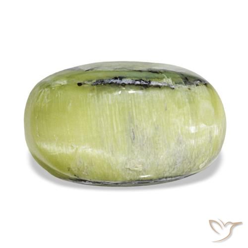 Ópalo verde natural de 4,62 ct, corte óvalo, opaco