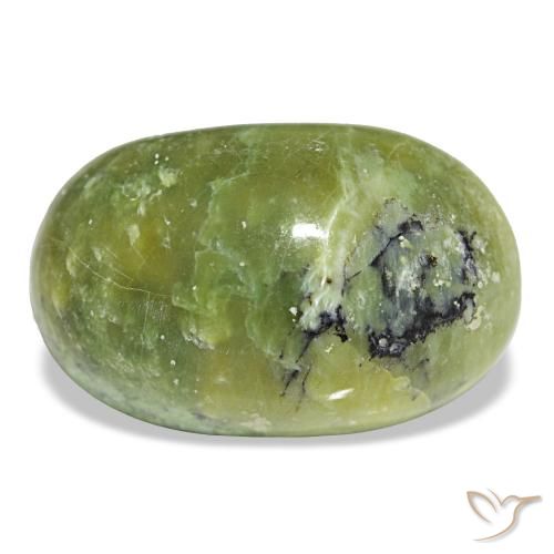 Ópalo verde de 16,97 ct, ovalado, opaco