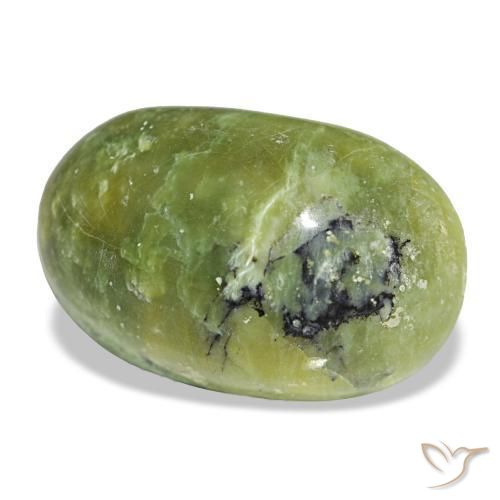 Ópalo verde natural de 16,97 ct, corte óvalo, opaco