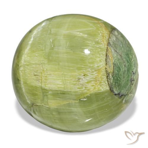 Ópalo verde natural de 17,84 ct, corte óvalo, opaco