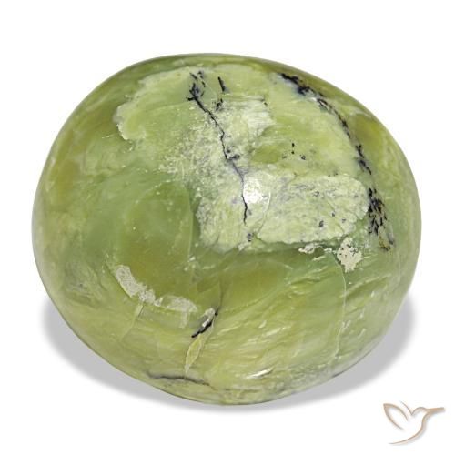 Ópalo verde natural de 18,56 ct, corte óvalo, opaco