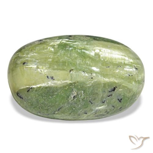 Ópalo verde natural de 17,52 ct, corte óvalo, opaco