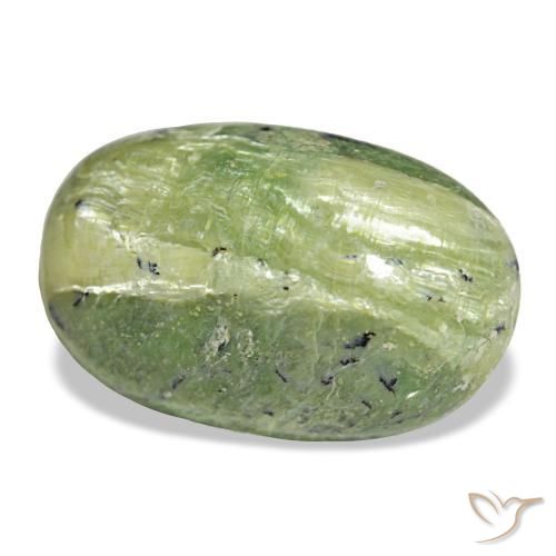 Ópalo verde natural de 17,52 ct, corte óvalo, opaco