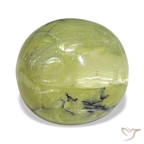 Ópalo verde natural de 7,23 ct, corte óvalo, opaco
