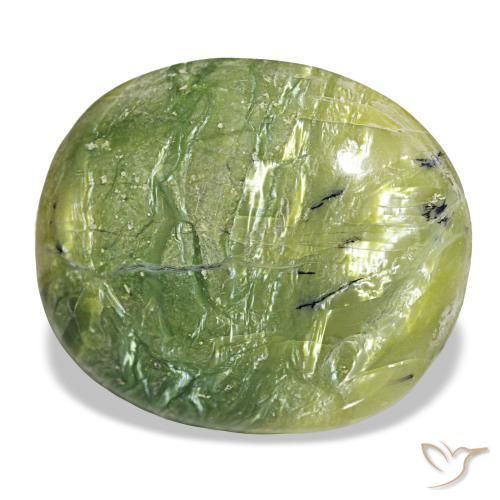 Ópalo verde natural de 18,12 ct, corte óvalo, opaco