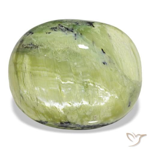 Ópalo verde natural de 41,82 ct, corte óvalo, opaco