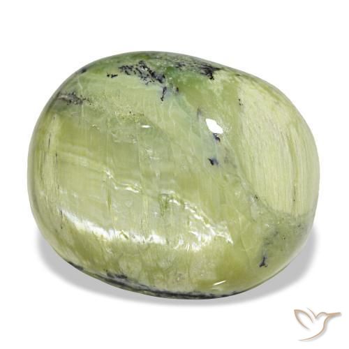 Ópalo verde natural de 41,82 ct, corte óvalo, opaco