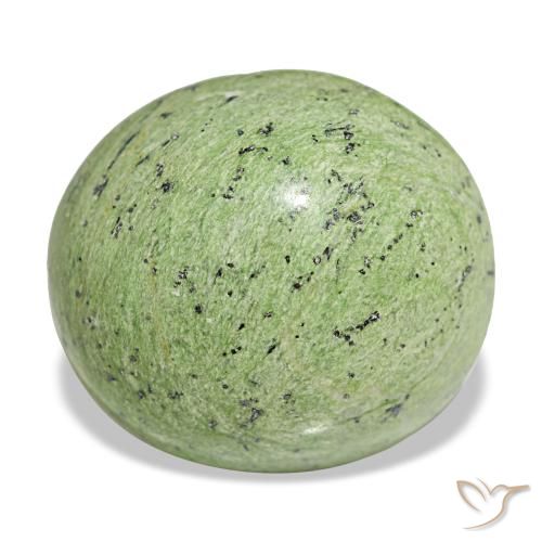 Ópalo verde natural de 15,15 ct, corte óvalo, opaco