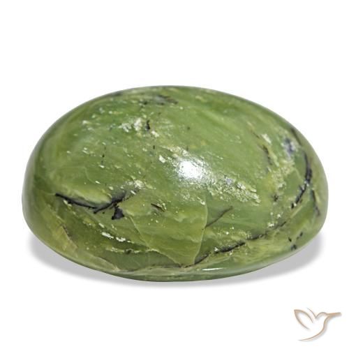 Ópalo verde natural de 79,00 ct, corte óvalo, opaco