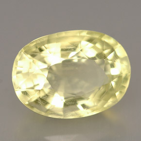 Ortoclasa amarillo natural de 5,76 ct, corte óvalo, VS