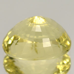 Ortoclasa amarillo natural de 5,38 ct, corte óvalo, VS