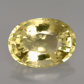 Ortoclasa amarillo natural de 6,04 ct, corte óvalo, VS
