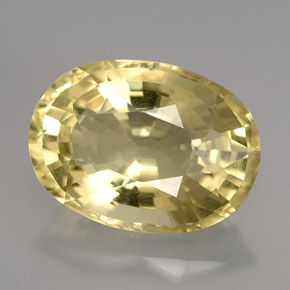 Ortoclasa amarillo natural de 6,04 ct, corte óvalo, VS