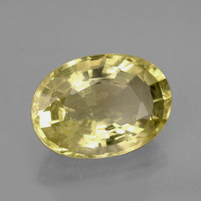 Ortoclasa amarillo natural de 4,42 ct, corte óvalo, VS