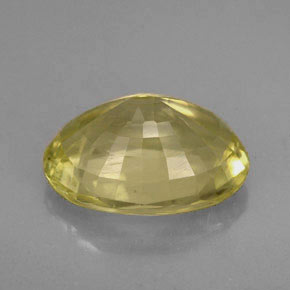 Ortoclasa amarillo natural de 4,42 ct, corte óvalo, VS