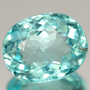 Turmalina paraíba verde natural de 4,54 ct, corte óvalo, SI