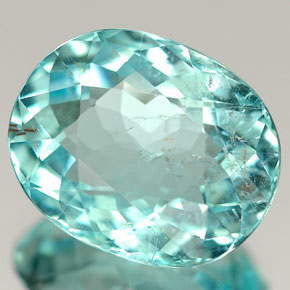 Turmalina paraíba verde natural de 4,54 ct, corte óvalo, SI