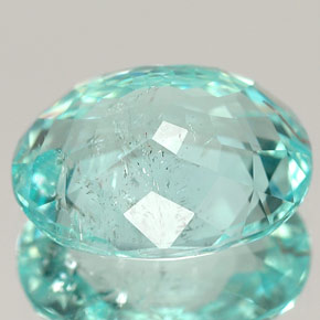 Turmalina paraíba verde natural de 4,54 ct, corte óvalo, SI