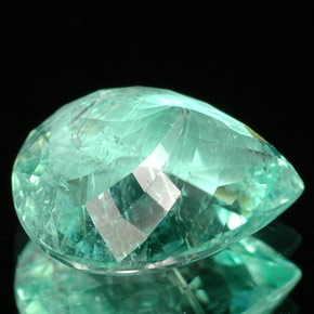 Turmalina paraíba verde natural de 3,31 ct, en forma de pera, SI