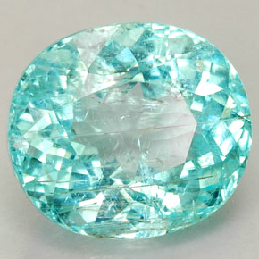 Turmalina paraíba azul natural de 3,34 ct, corte óvalo, SI-I1