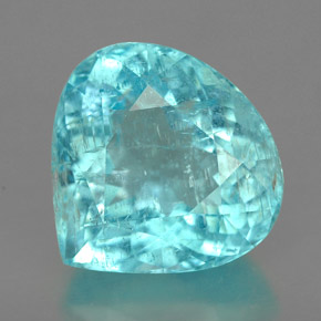 Turmalina paraíba azul natural de 5,87 ct, en forma de pera, I1