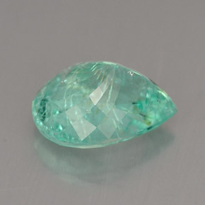 Turmalina paraíba verde natural de 3,31 ct, en forma de pera, SI