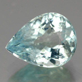Turmalina paraíba azul natural de 3,75 ct, en forma de pera, VS