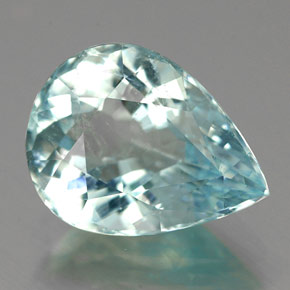 Turmalina paraíba azul natural de 3,75 ct, en forma de pera, VS