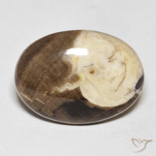 20.56ct Natural Multicolor Maní Madera, Ovalada, Opaco