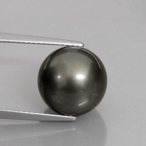 Perla multicolor natural de 10,90 ct, esfera / bola, opaco