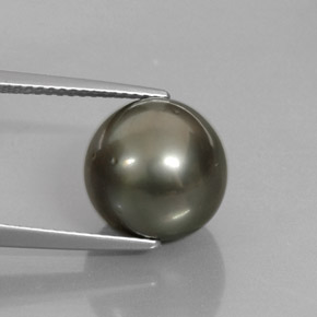 Perla multicolor natural de 9,35 ct, esfera / bola, opaco