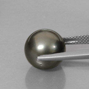 Perla multicolor natural de 9,35 ct, esfera / bola, opaco