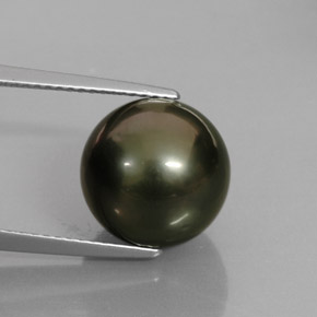 Perla multicolor natural de 10,43 ct, esfera / bola, opaco