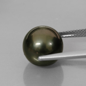 Perla multicolor natural de 10,43 ct, esfera / bola, opaco
